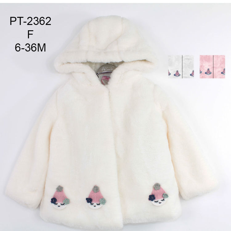 Picture of PT2362- GIRLS HIGH QUALITY FUR FEEL HOODY JACKET